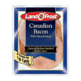 Land O' Frost  canadian bacon with natural juices, naturally hickory smoked Full-Size Picture